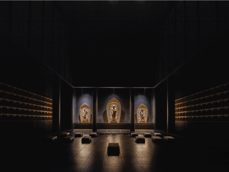 zushan ji xin monastery wood buddha statue museum by archstudio