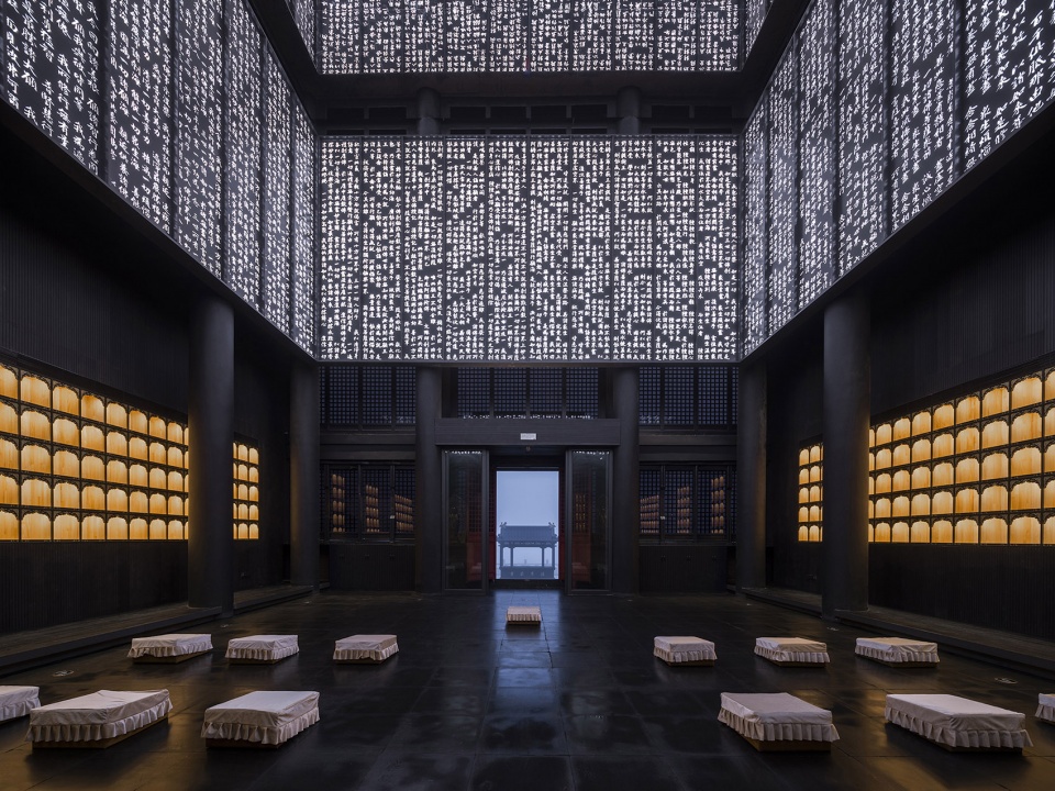 zushan ji xin monastery wood buddha statue museum by archstudio