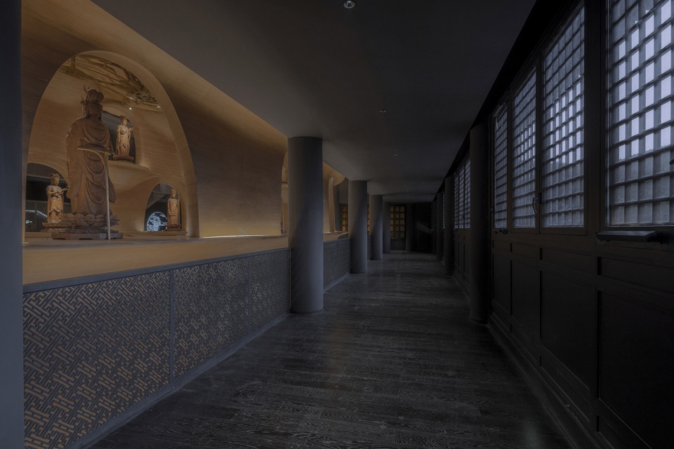 zushan ji xin monastery wood buddha statue museum by archstudio