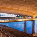 圣埃利霍湖人行天桥，美国 / Safdie Rabines Architects