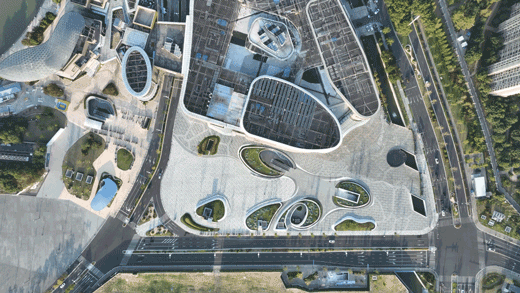 design for exits of grand theater station of wuxi metro line 4 by tus design group co ltd