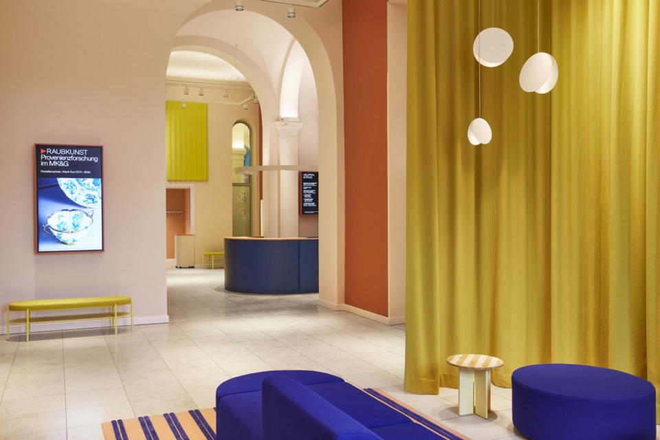 Visitor center at the museum MKG in Hamburg by Studio Besau Marguerre