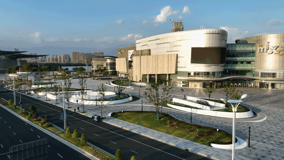 design for exits of grand theater station of wuxi metro line 4 by tus design group co ltd