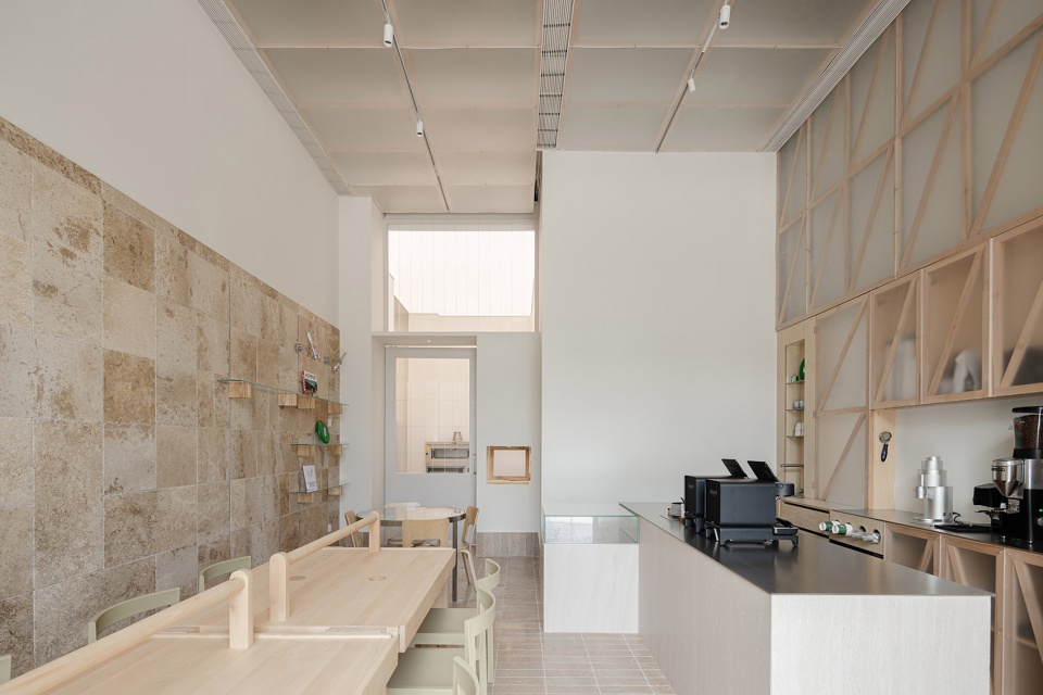 stamp cafe II china by wooom studio