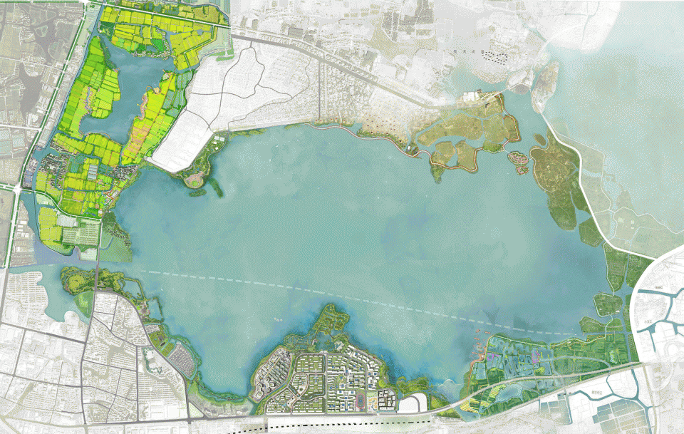 总平面图waterfront landscape design of the yangtze river delta integrated demonstration zone