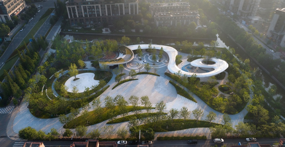 sino singapore nanjing eco high tech island pocket park plan