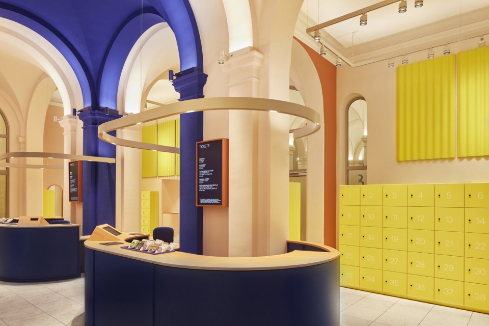 Visitor center at the museum MKG in Hamburg by Studio Besau Marguerre