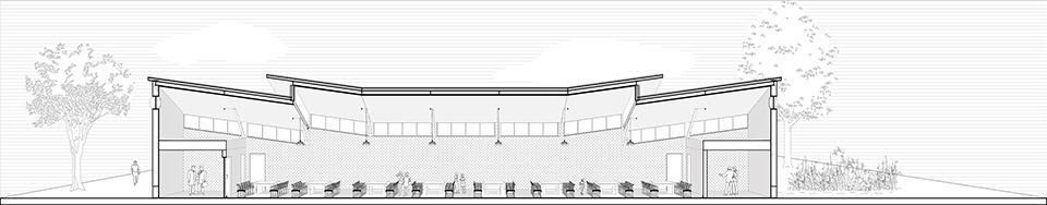 Conference Hall in Niumatang Liyang by Atelier RenTian