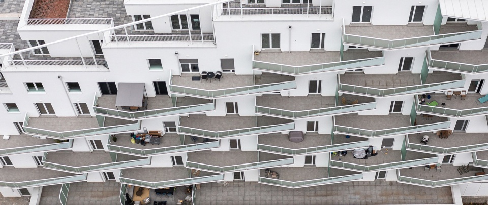 Trendo11 Terraced Residential Building in Budapest by LAB5 architects