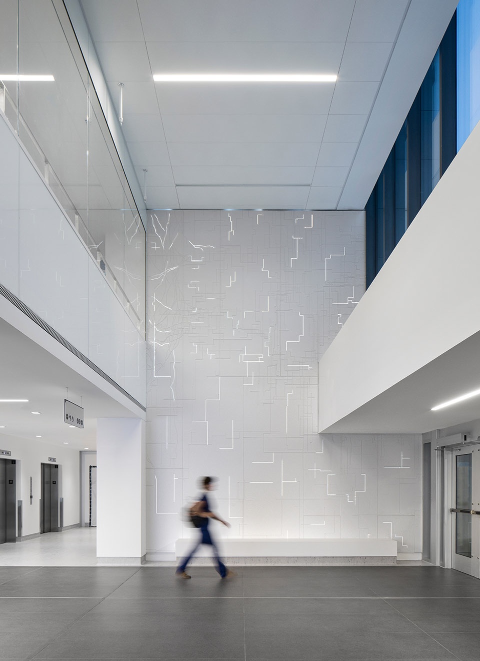 luminous expansion for hopital du sacre coeur de montreal by provencher roy yelle maille architects