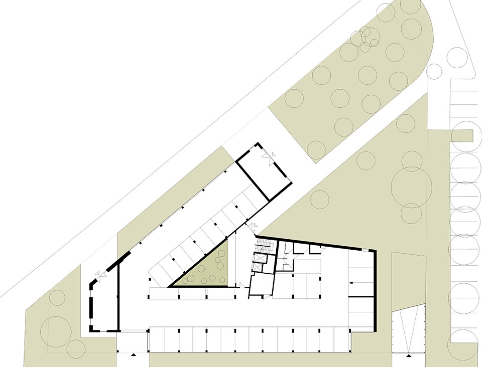 Trendo11 Terraced Residential Building in Budapest by LAB5 architects