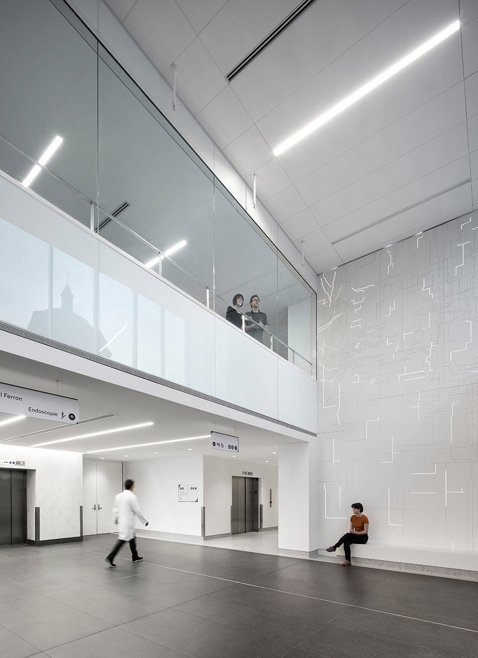 luminous expansion for hopital du sacre coeur de montreal by provencher roy yelle maille architects