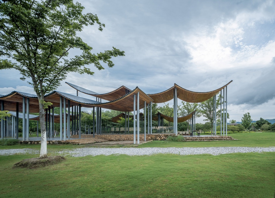 jingshan flower sea tent pavilion by zhejiang af university landscape architecture institute beeeed atelier