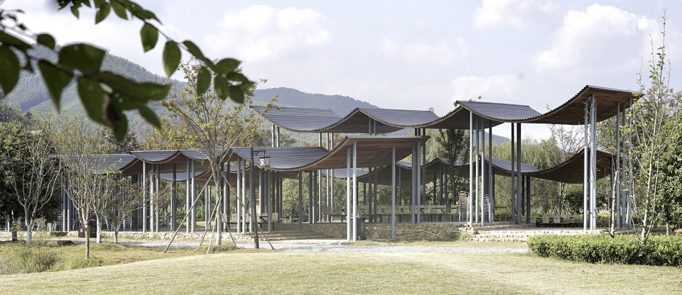 jingshan flower sea tent pavilion by zhejiang af university landscape architecture institute beeeed atelier