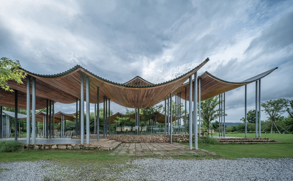 jingshan flower sea tent pavilion by zhejiang af university landscape architecture institute beeeed atelier