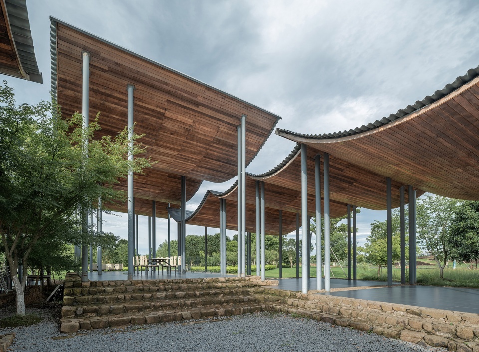 jingshan flower sea tent pavilion by zhejiang af university landscape architecture institute beeeed atelier