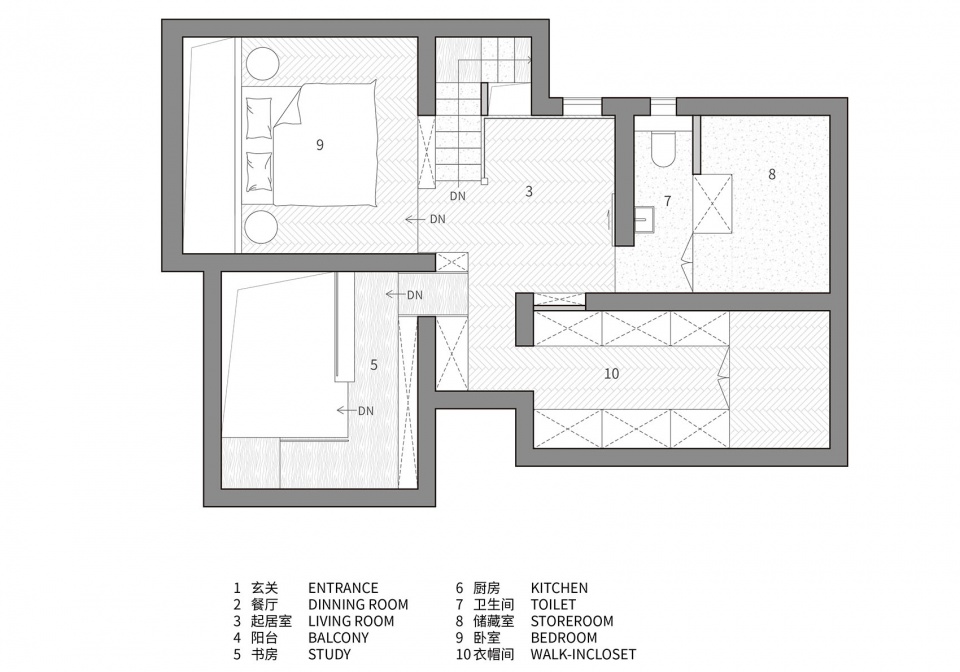 PLAN 02 Vertical Circulation by Qisi