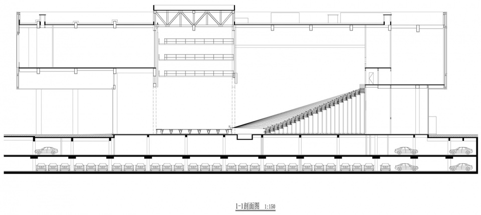 剧院剖面 vanke liangzhu center by aai·lifeway studio nikken sekkei ltd