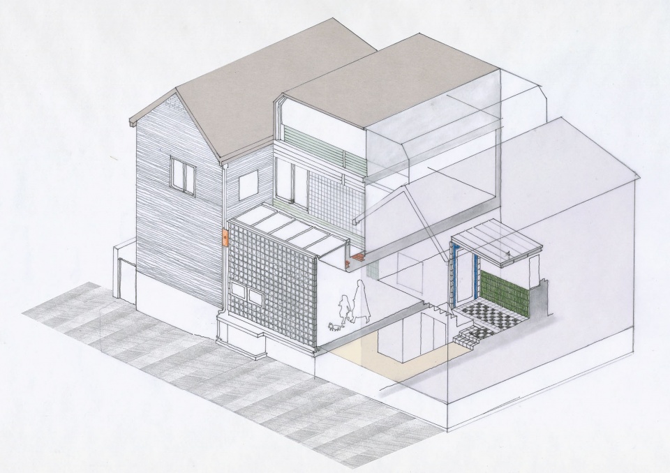 mews glass house by studio heech