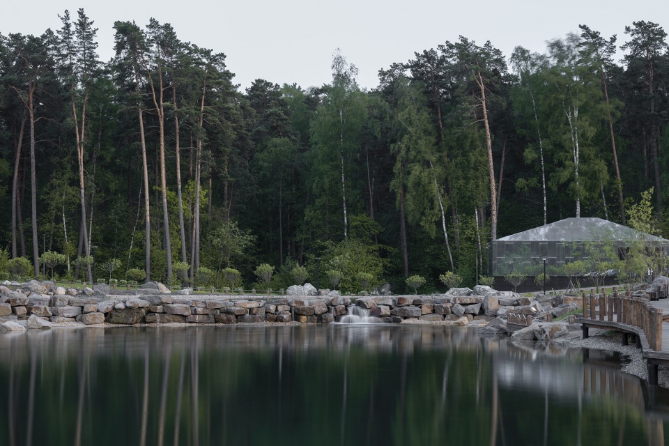 Malevich Park waterfall Basis architectural bureau