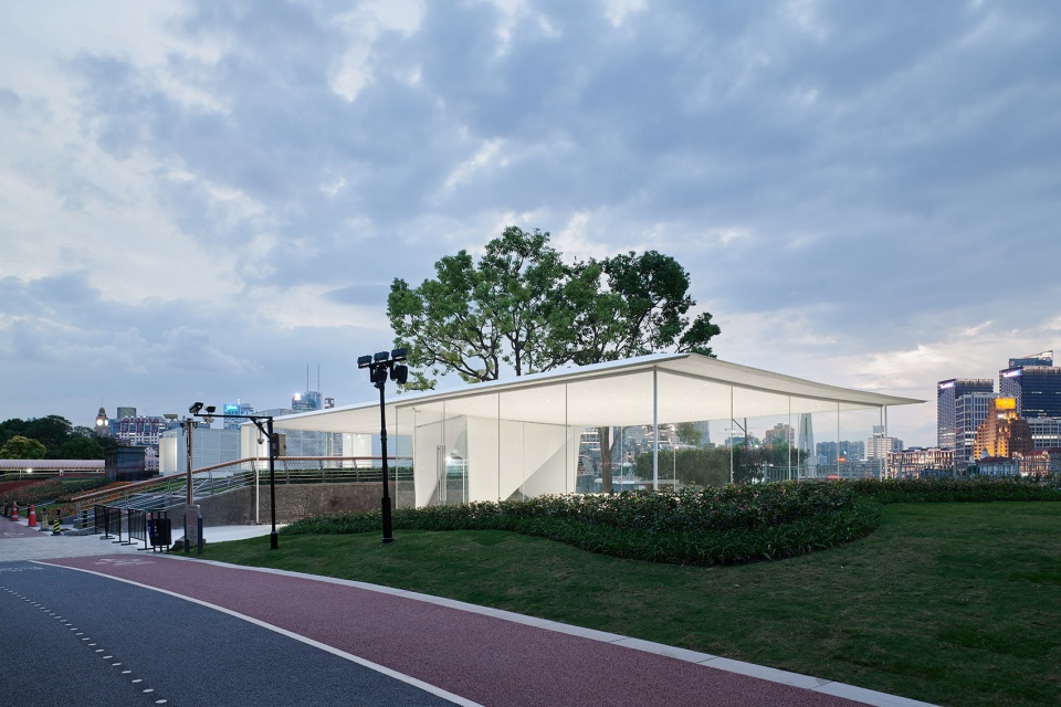 waiting lounge of oriental pearl cruise dock by atelier z