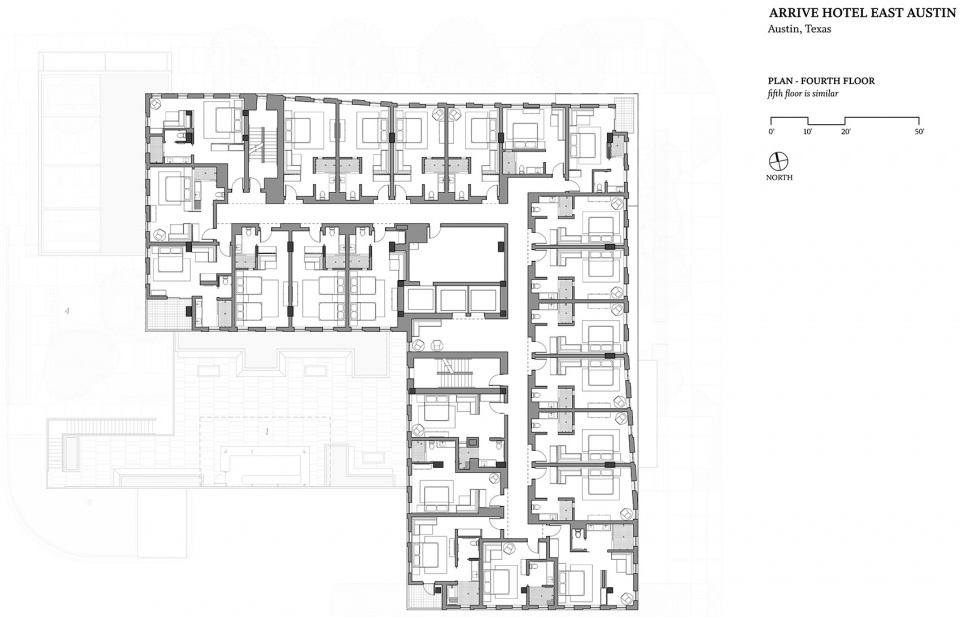 arrive austin hotel by baldridge architects