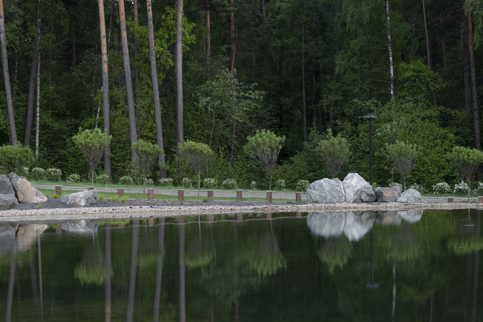 Malevich Park waterfall Basis architectural bureau