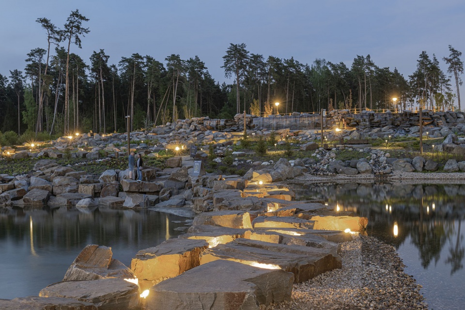 Malevich Park waterfall Basis architectural bureau