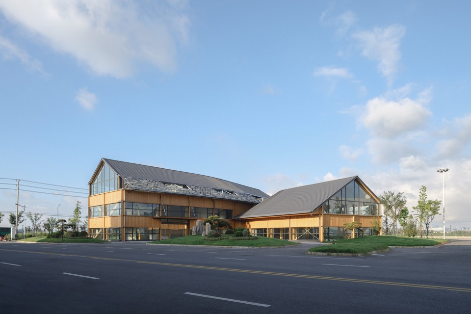 dafeng timber structure research and design center by cats
