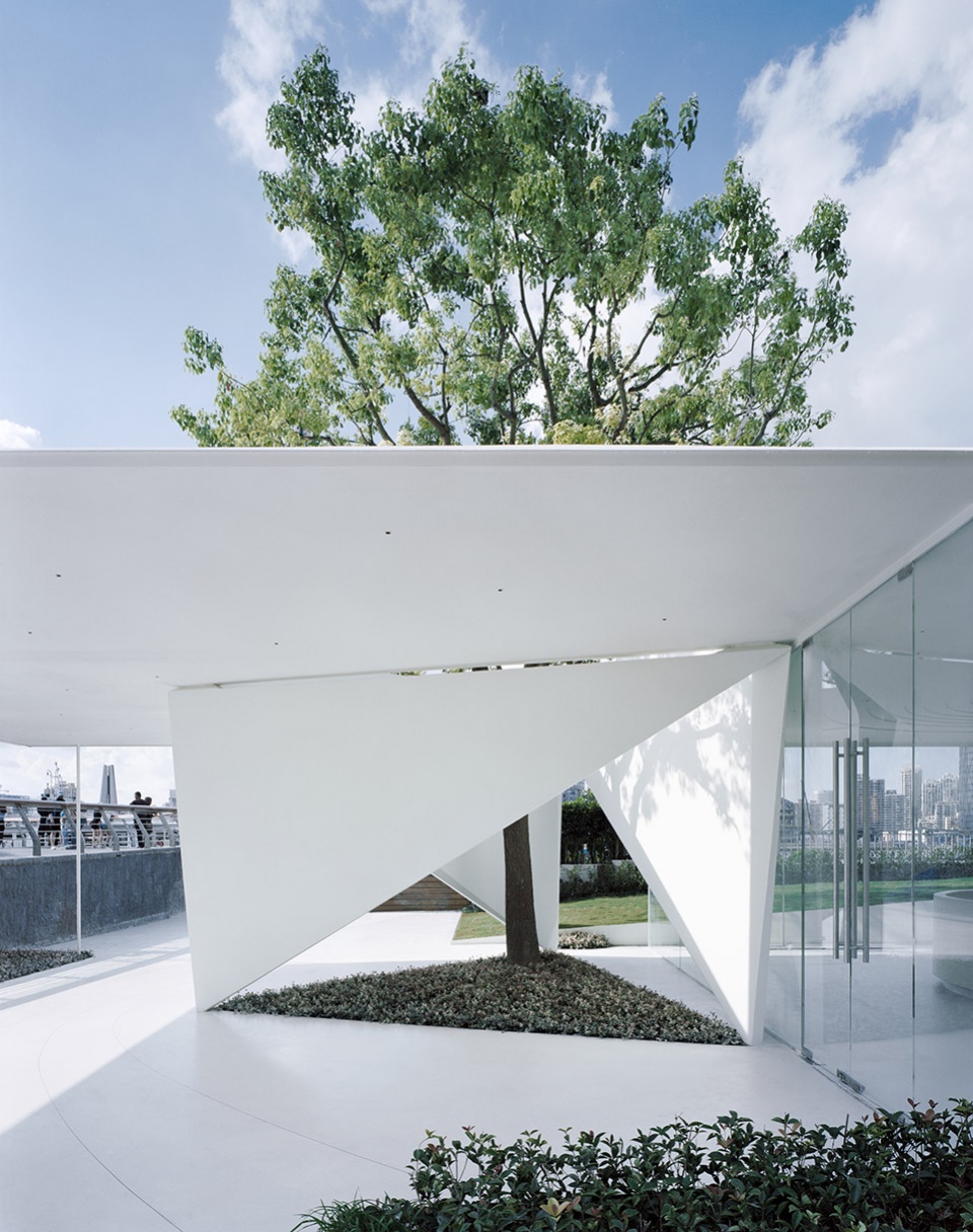 waiting lounge of oriental pearl cruise dock by atelier z