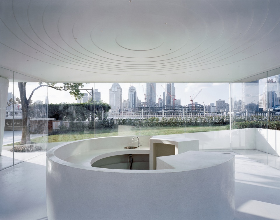 waiting lounge of oriental pearl cruise dock by atelier z
