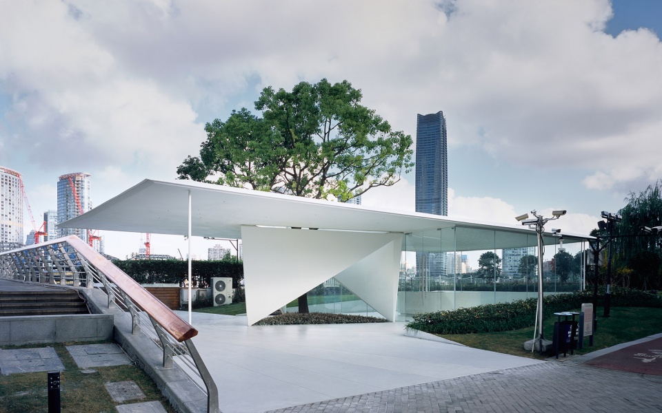 waiting lounge of oriental pearl cruise dock by atelier z