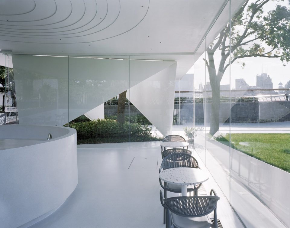 waiting lounge of oriental pearl cruise dock by atelier z