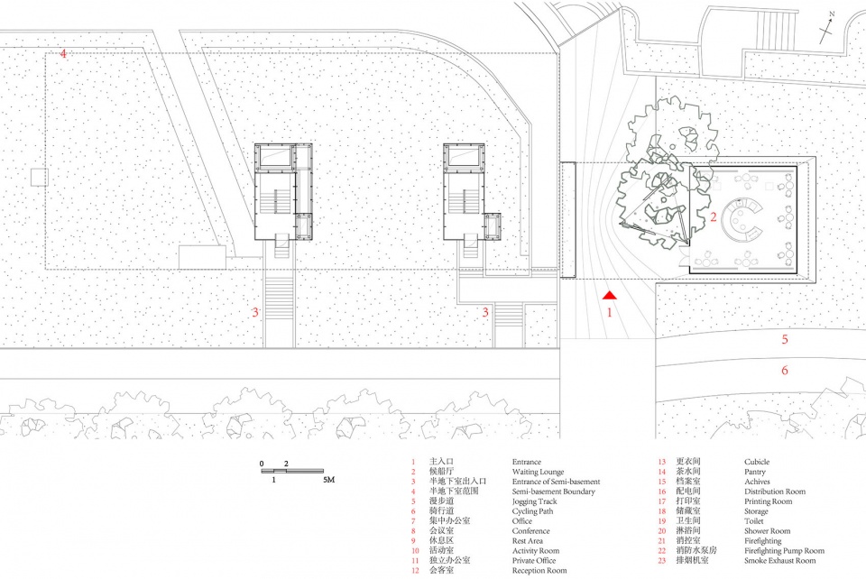 waiting lounge of oriental pearl cruise dock by atelier z