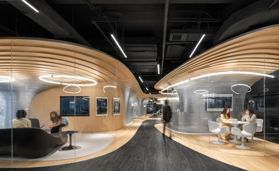 树型生长体自然的划分功能空间 Tree like canopy structures naturally delineates functional spaces©朱雨蒙