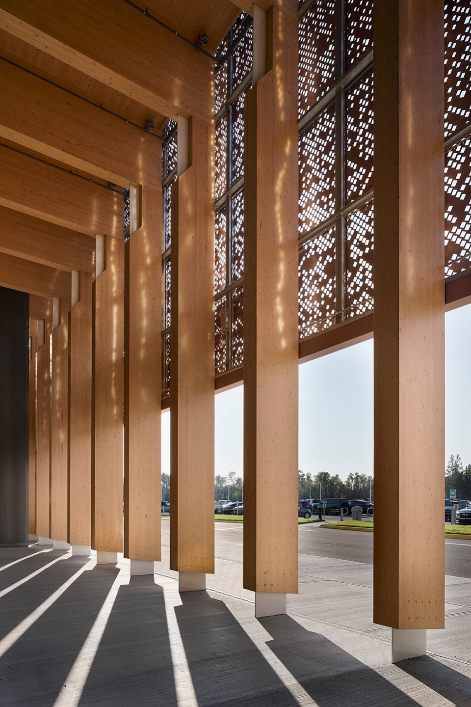 a new air terminal for the rouyn noranda airport by evoq artcad
