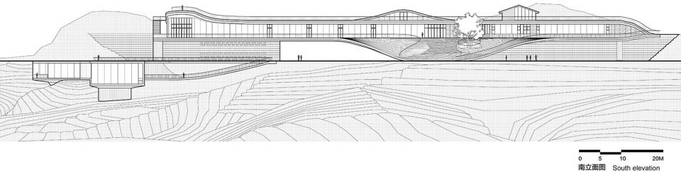 sanxia tea town exhibition center by archstudio
