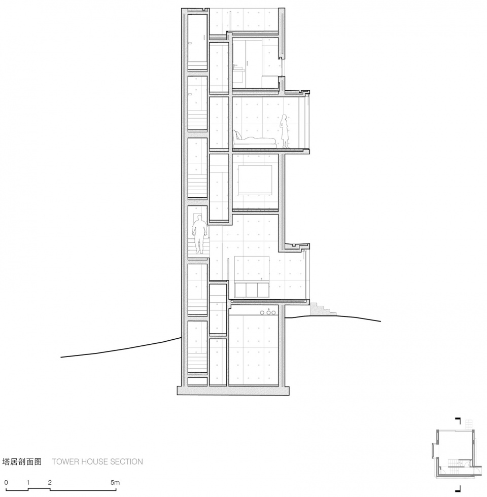 cliff cafe and tower house by trace architecture office tao