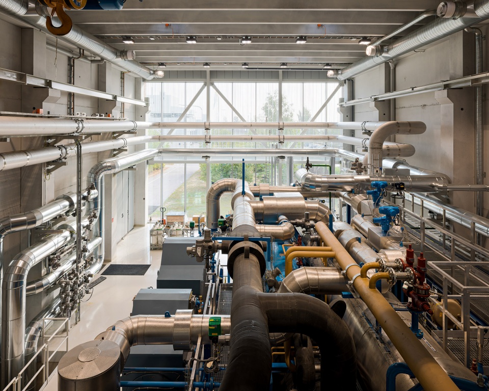 Vuosaari Heat Pump Building by Virkkunen Co Architects Ltd