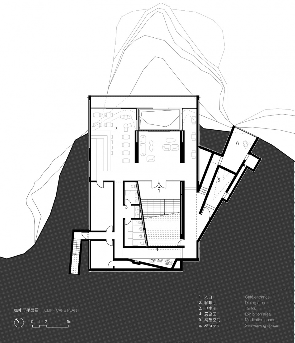 cliff cafe and tower house by trace architecture office tao