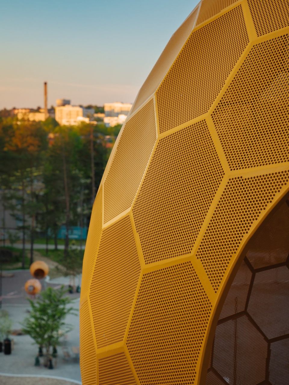 varbergstoppen playground spheres by andrenfogelstrom