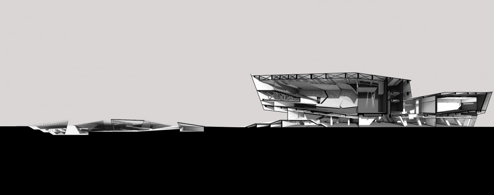 university of semnan auditorium and library by new wave architecture