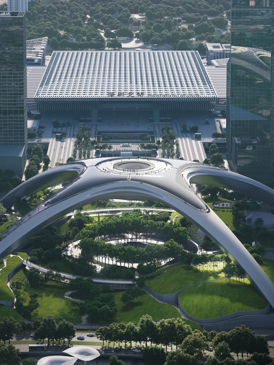 shenzhen north railway station by mad