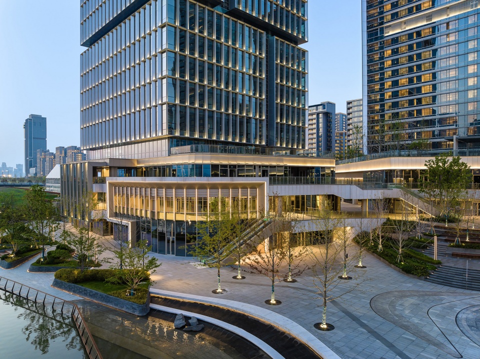 hangzhou asian games village vanke waterfront mixed use by hks