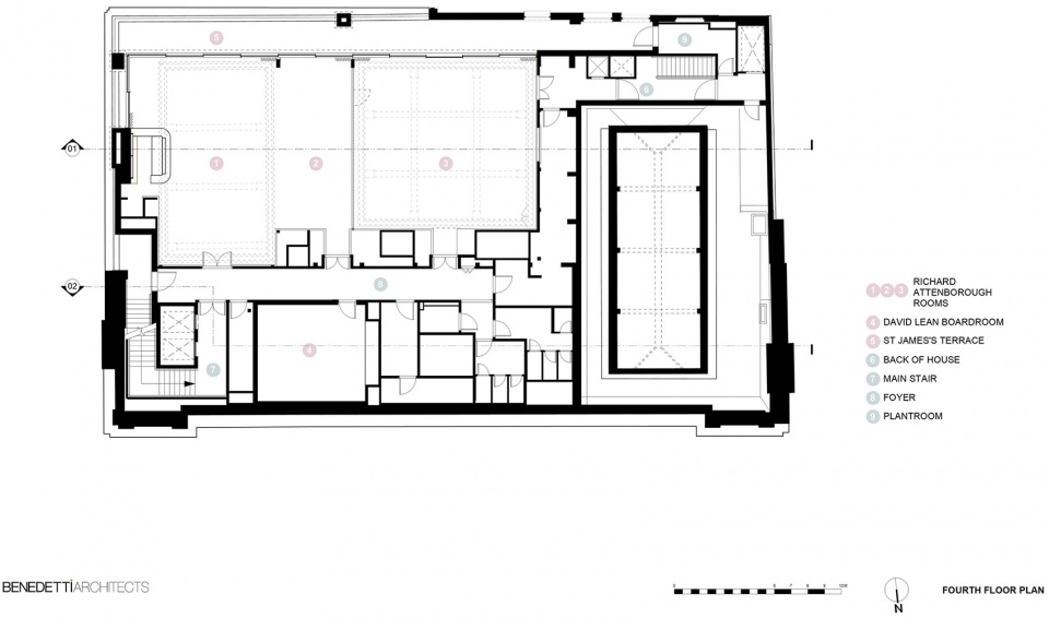 bafta headquarters by benedetti architects