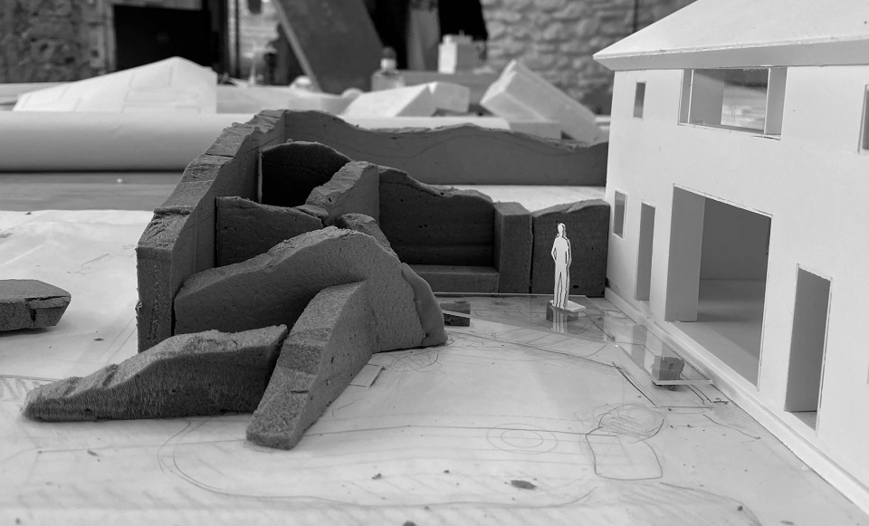 ruins cave garden by arconnect architects