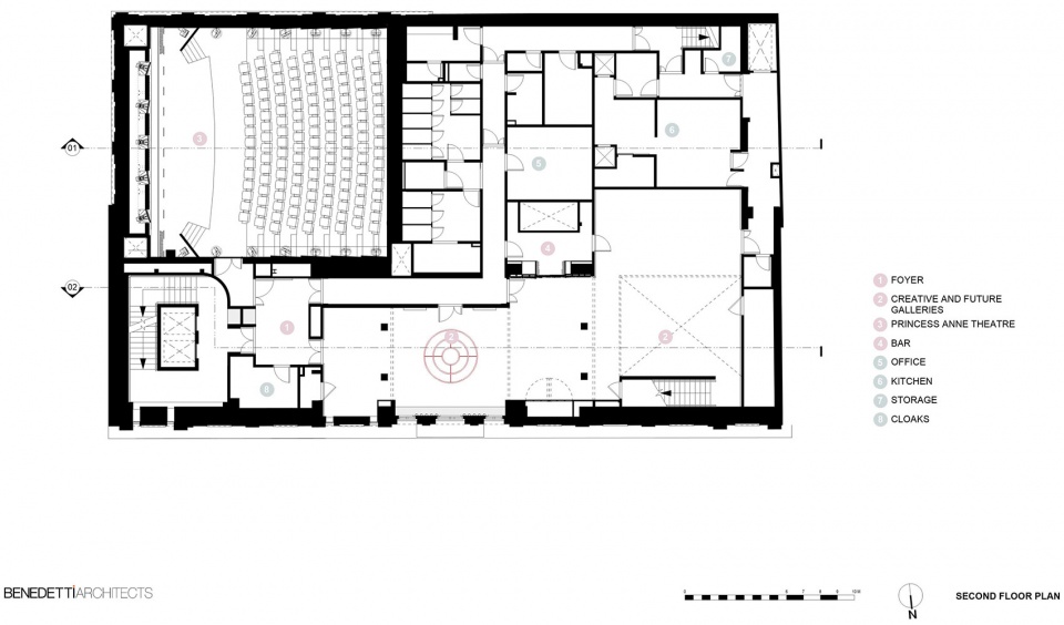 bafta headquarters by benedetti architects