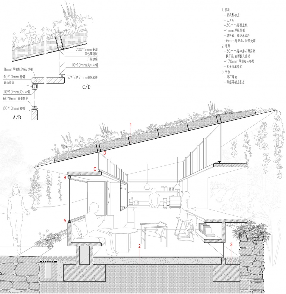 ruins cave garden by arconnect architects