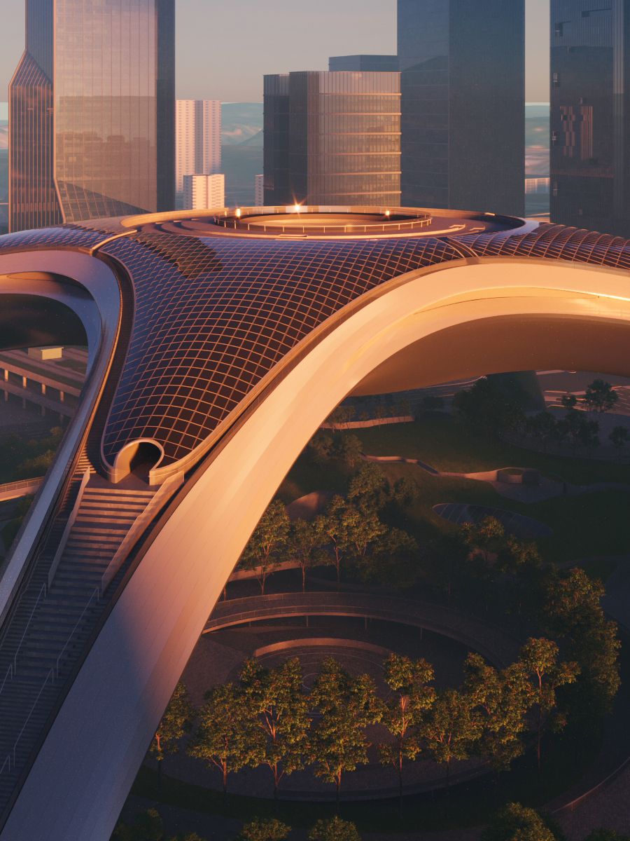 shenzhen north railway station by mad