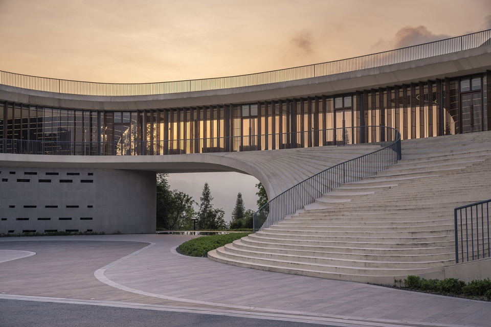 sanxia tea town exhibition center by archstudio